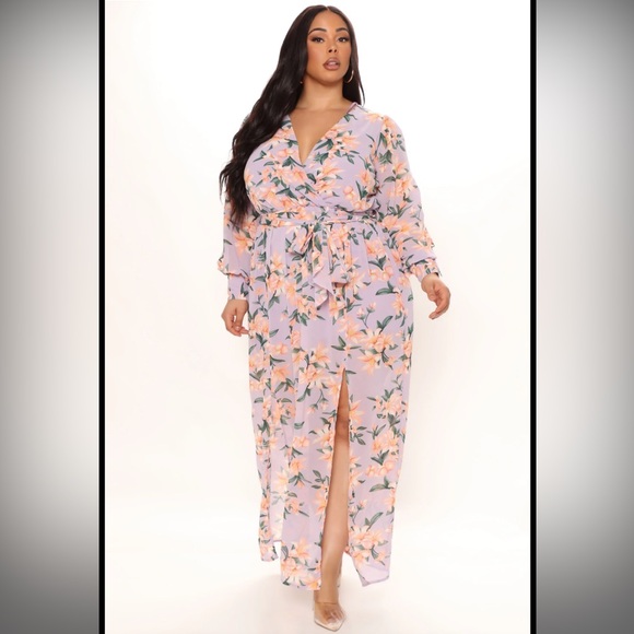 FashionNova Curve Plus Size Maxi Dress 3x - Picture 1 of 5